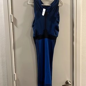 Wolford Blue black trinity dress size M